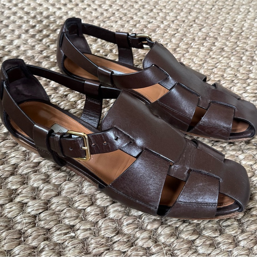 Emme Parsons Leather Fisherman Sandals - 39.5